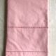 Antique linen and cotton towel candy pink
