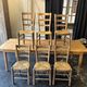 Lot 6 chaises paillées fin 19 eme
