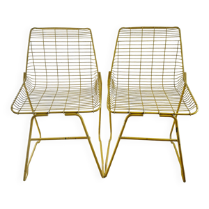 paire de chaises en métal