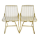 Pair of 1960s metal mesh chairs