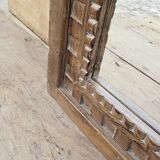 Art Deco mirror in Burmese teak