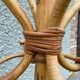 Parrot coat rack in vintage rattan 1970