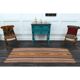 1970s Vintage Turkish Oushak Handmade Wool Cotton Orange Runner Rug  77x216