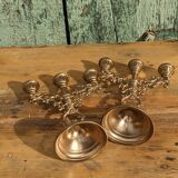 Pair of golden candlesticks