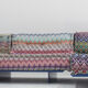 Roche Bobois Mah Jong sofa Missoni design by Hans Hopfer with platform