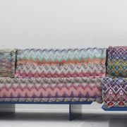 Roche Bobois Mah Jong sofa Missoni design by Hans Hopfer with platform