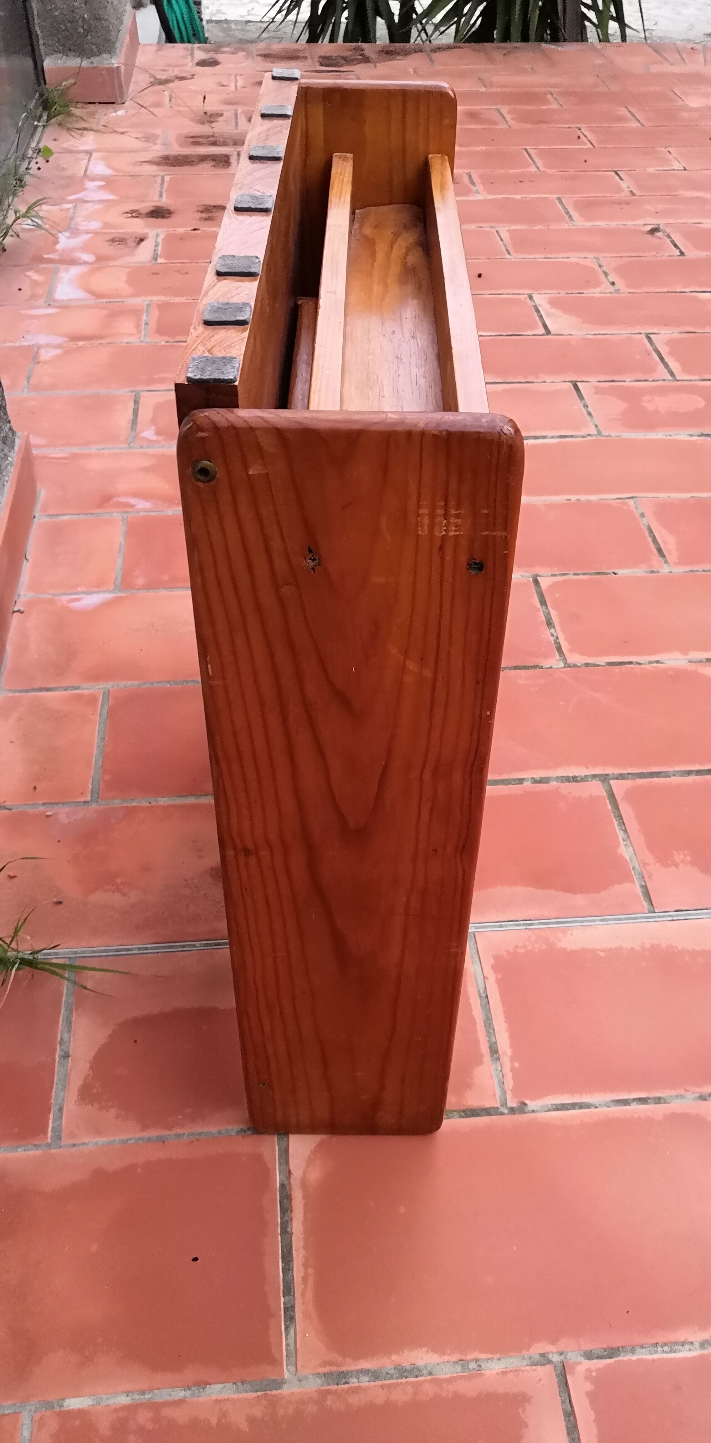 Children's desk with vintage solid pine system