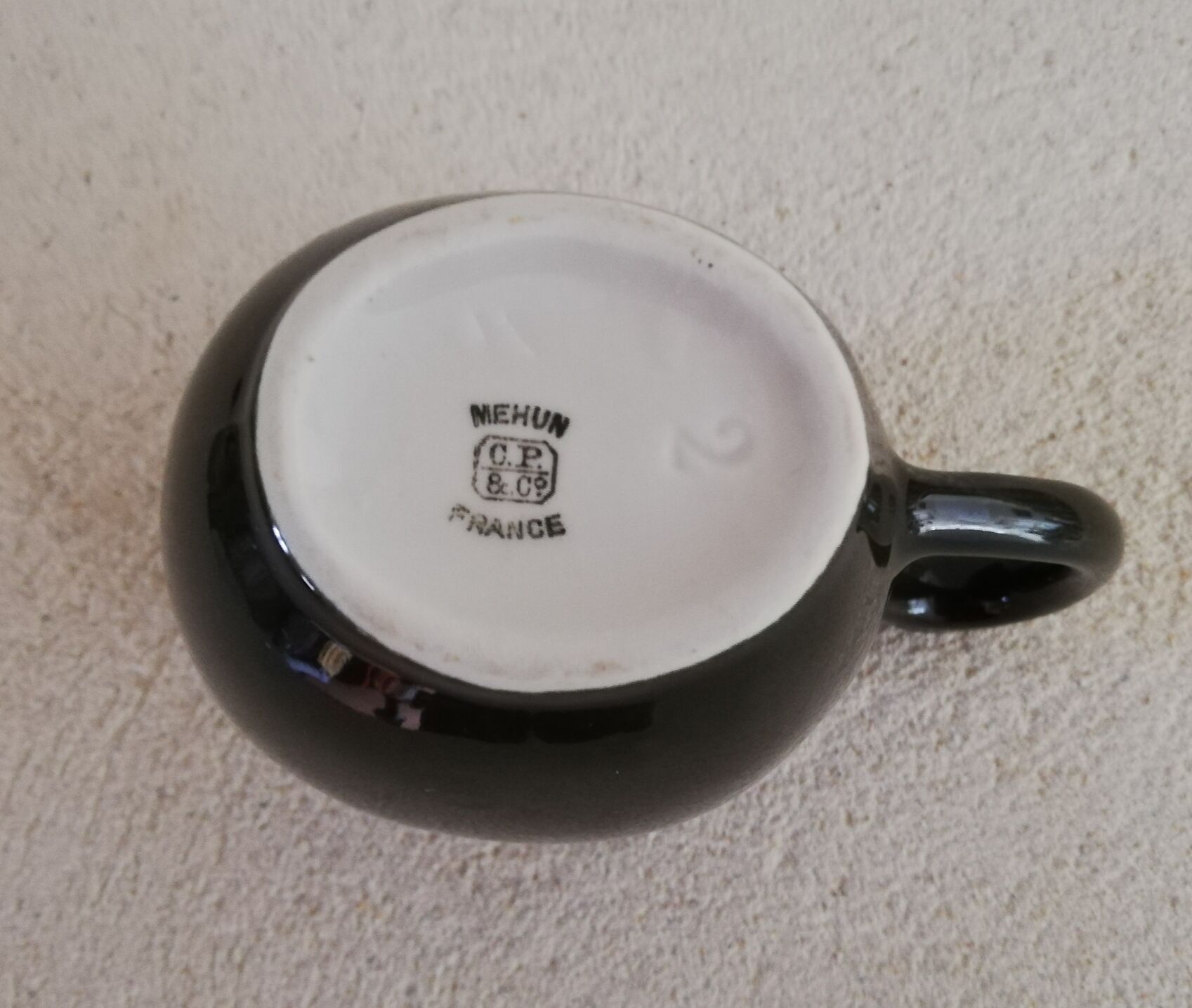 Mehun porcelain milk jar 1940s