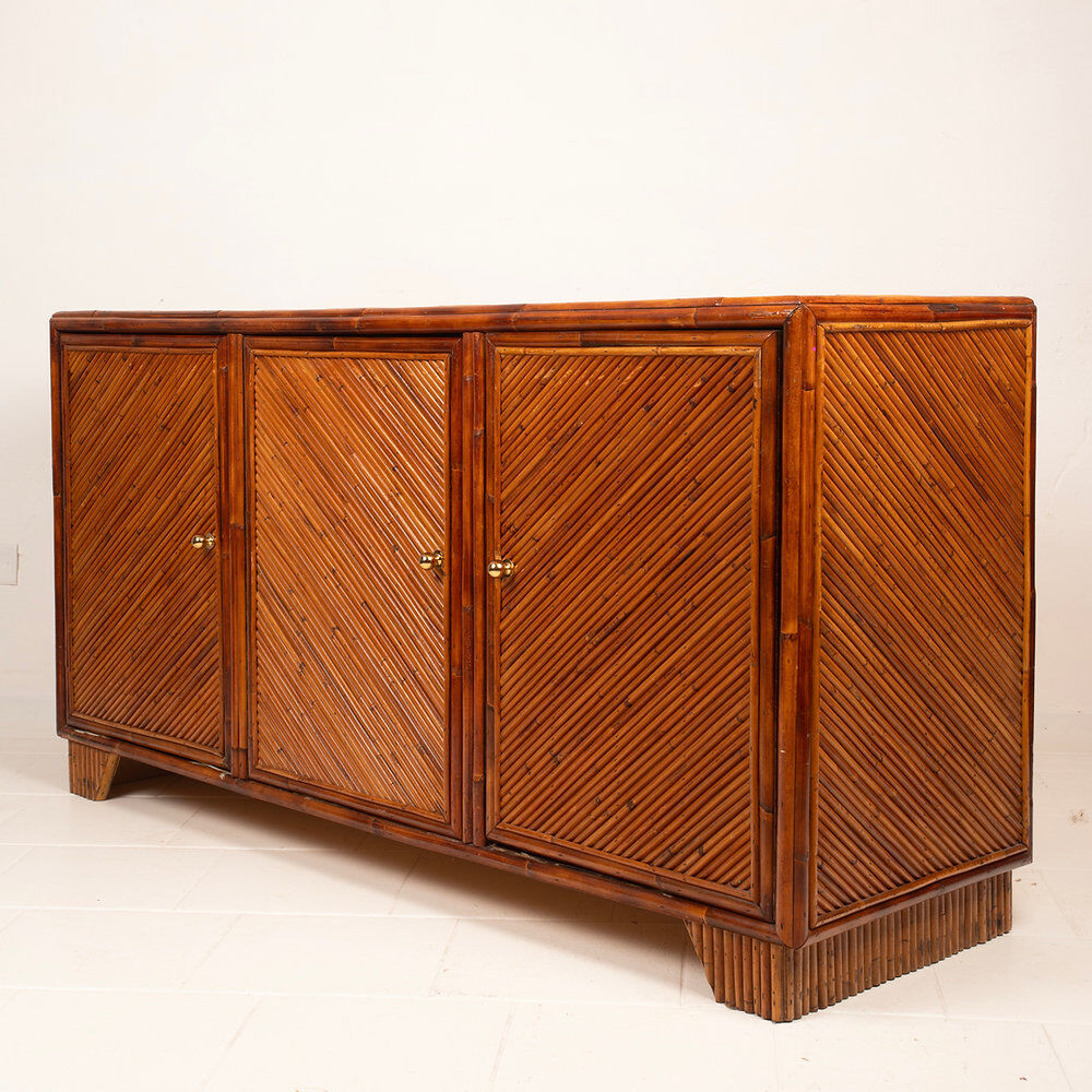 Vivai del Sud rattan sideboard, 1970