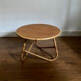 Wooden bamboo coffee table