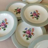 8 semi-deep plates Salins Opaceline 702