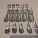 10 silver-plated cake forks by Christofle, Marly pattern