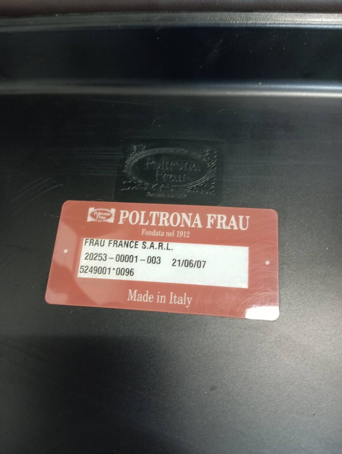 Lola leather chair/armchair designed by Poltrona Frau