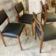 4 chaises vintage de style scandinave