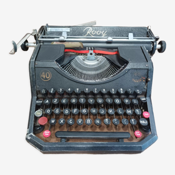 Machine à écrire rooy 40 avec notice et instruction (rare)