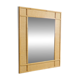 Mid century bamboo mirror by Dal Vera, 1960s