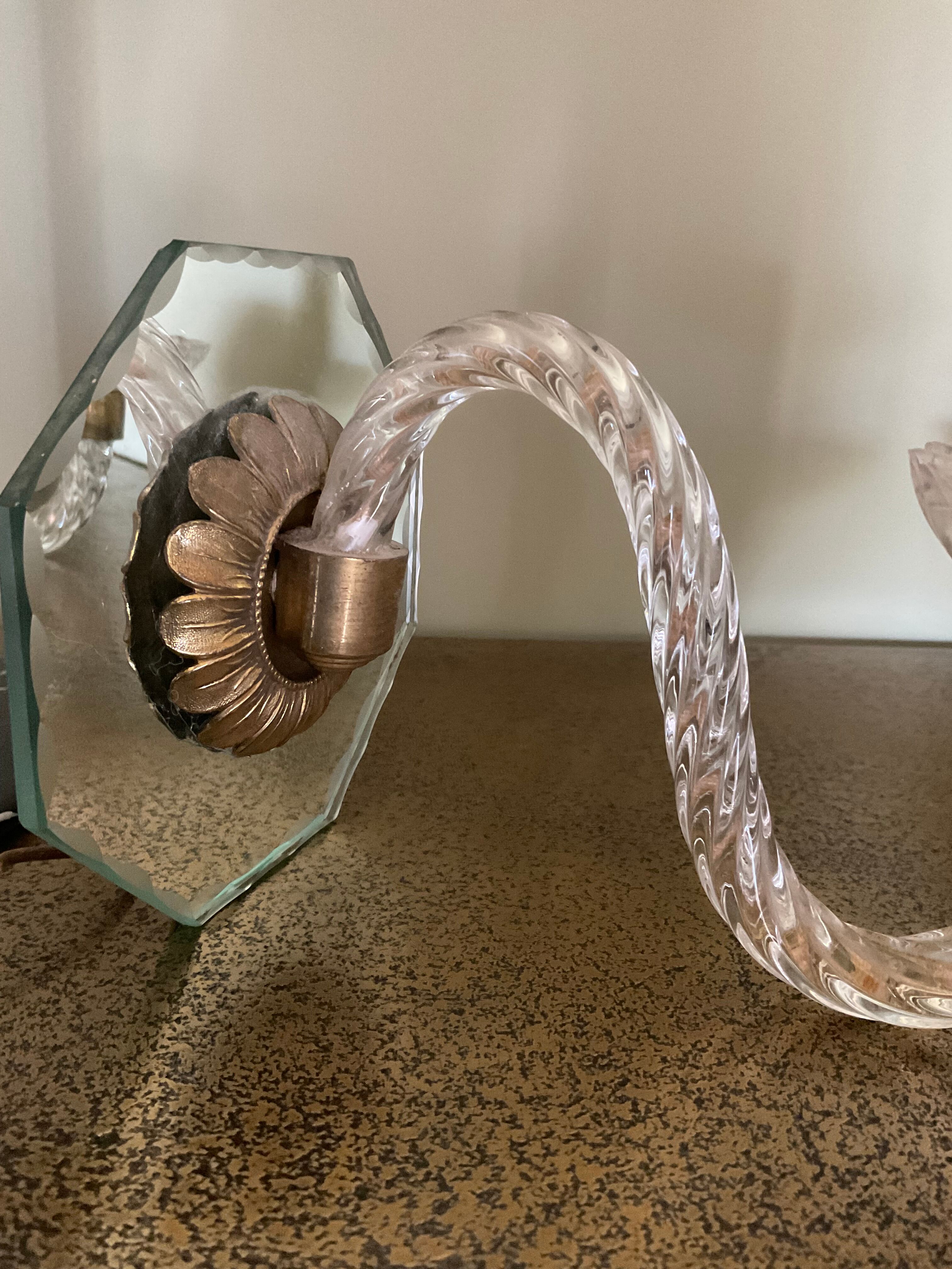 Paire Appliques Style Murano  50’