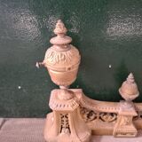 Gilded bronze fireplace hearth bar