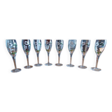 8 flutes à champagne en cristal perrier jouet