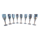 8 flutes à champagne en cristal perrier jouet