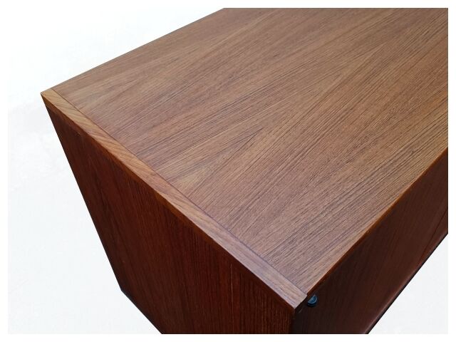 Enfilade vintage scandinave de 2,50 m en teck années 1960