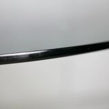 Table style Gastone Rinaldi, Italy, circa 1970. Chromed steel and smoked glass slab.