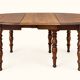 Extendable oval table Louis-Philippe solid oak 19th century