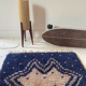 Scandinavian carpet in wool rya Sweden vintage