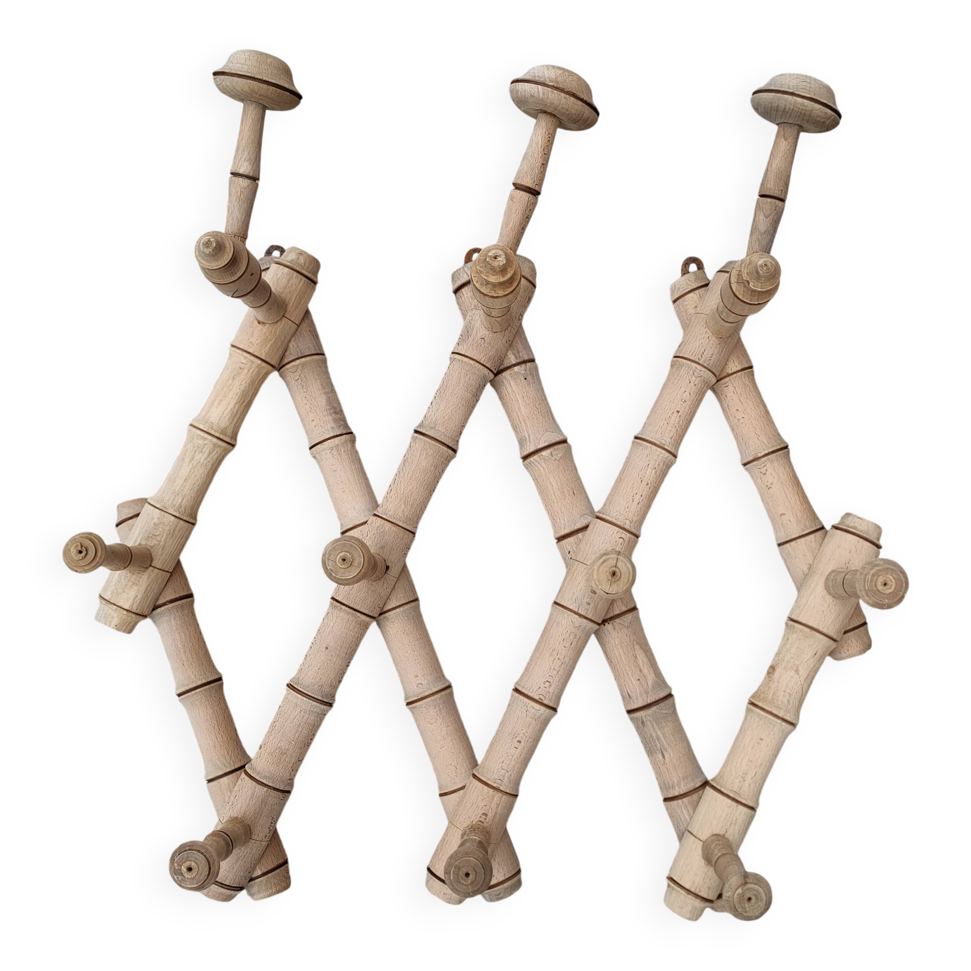 accordion coat rack faux bamboo