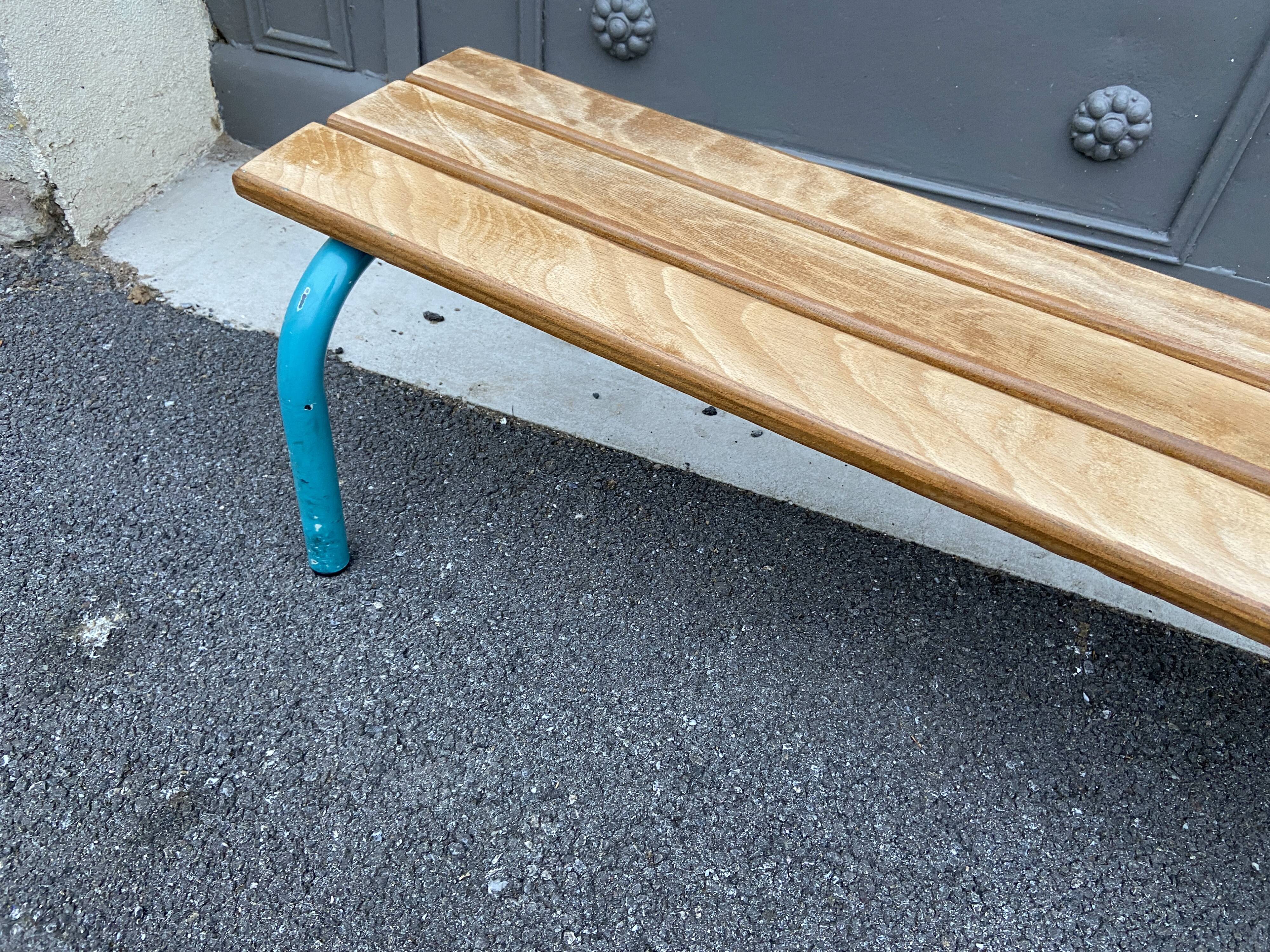Industrial children's school bench Mullca 1960s