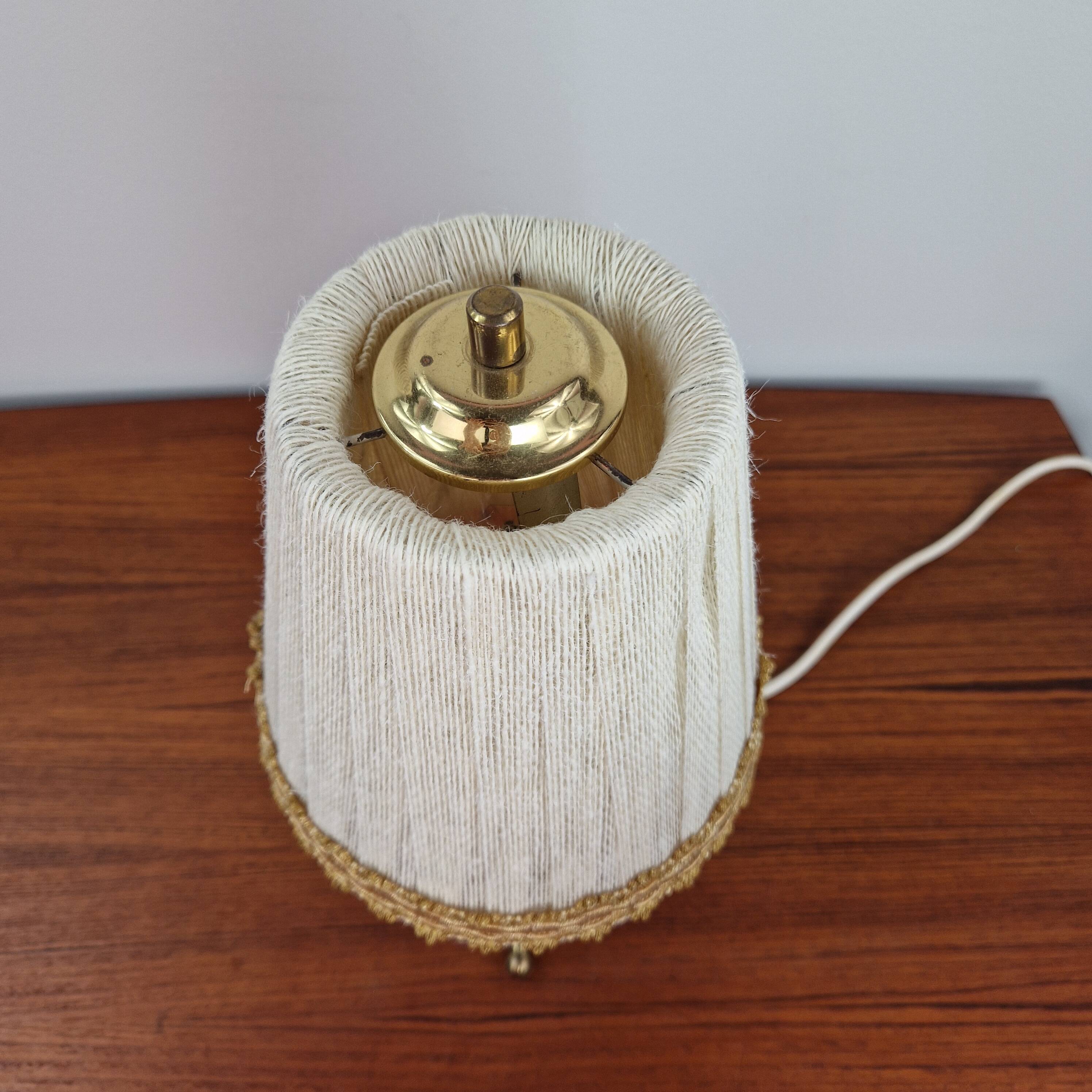 Rockabilly Brass Tripod Table Lamp, 1950s
