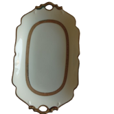 Jean boyer limoges france: partie de service de table en porcelaine blanche