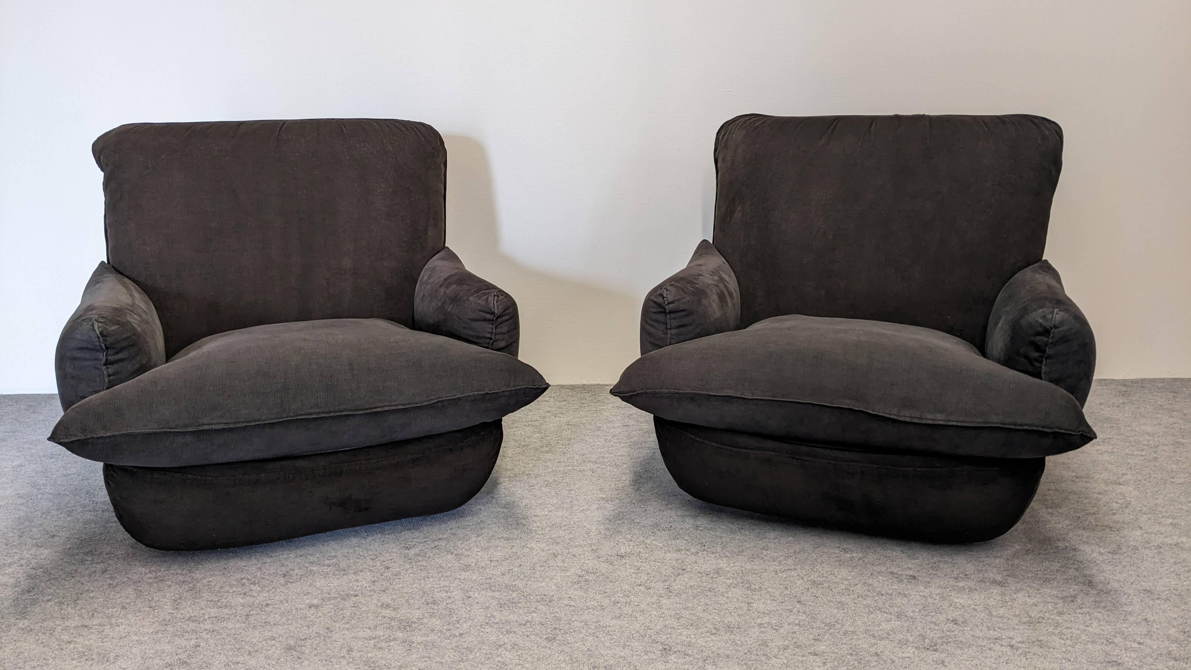 Pair of armchairs by Michel Cadestin for Airborne, France circa 1970.