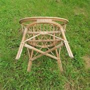 3-piece rattan wicker garden furniture set 1960 70