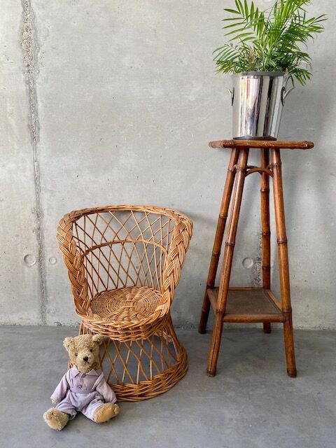 Rattan and wicker children's chair