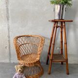 Rattan and wicker children's chair