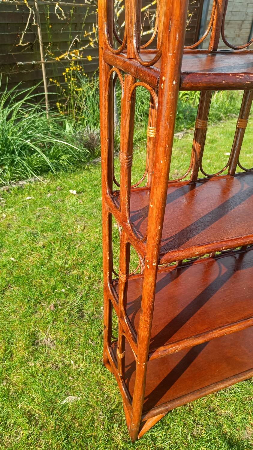 Shelves, rattan bookshelf