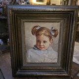 Oil on canvas portrait