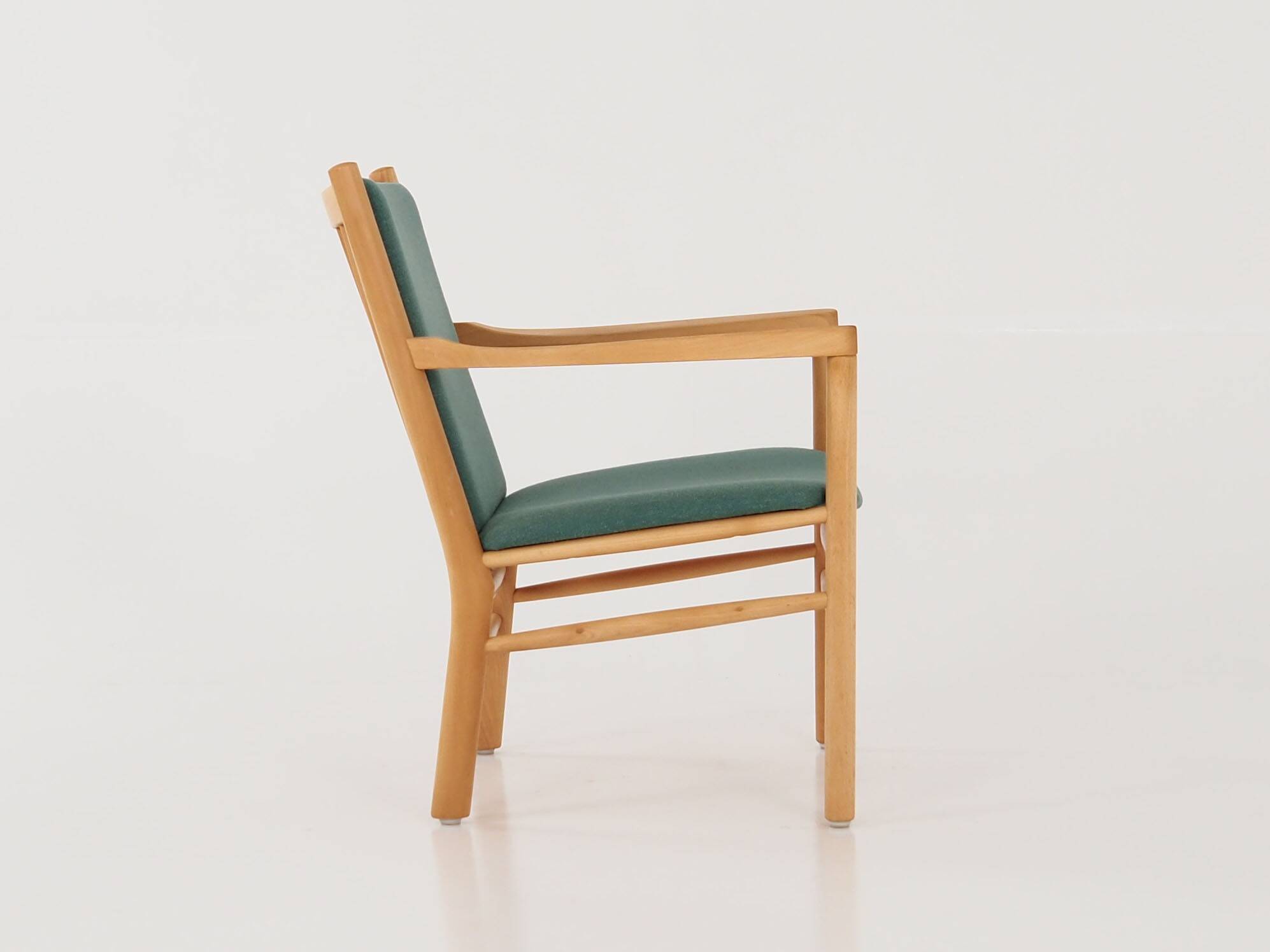 Beech armchair, Danish design, 1970s, designer: Erik Ole Jørgensen, manufacture: Tarm Stole & Møbelf