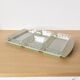 Set of vintage Arcoroc ramekin raviers on their tray
