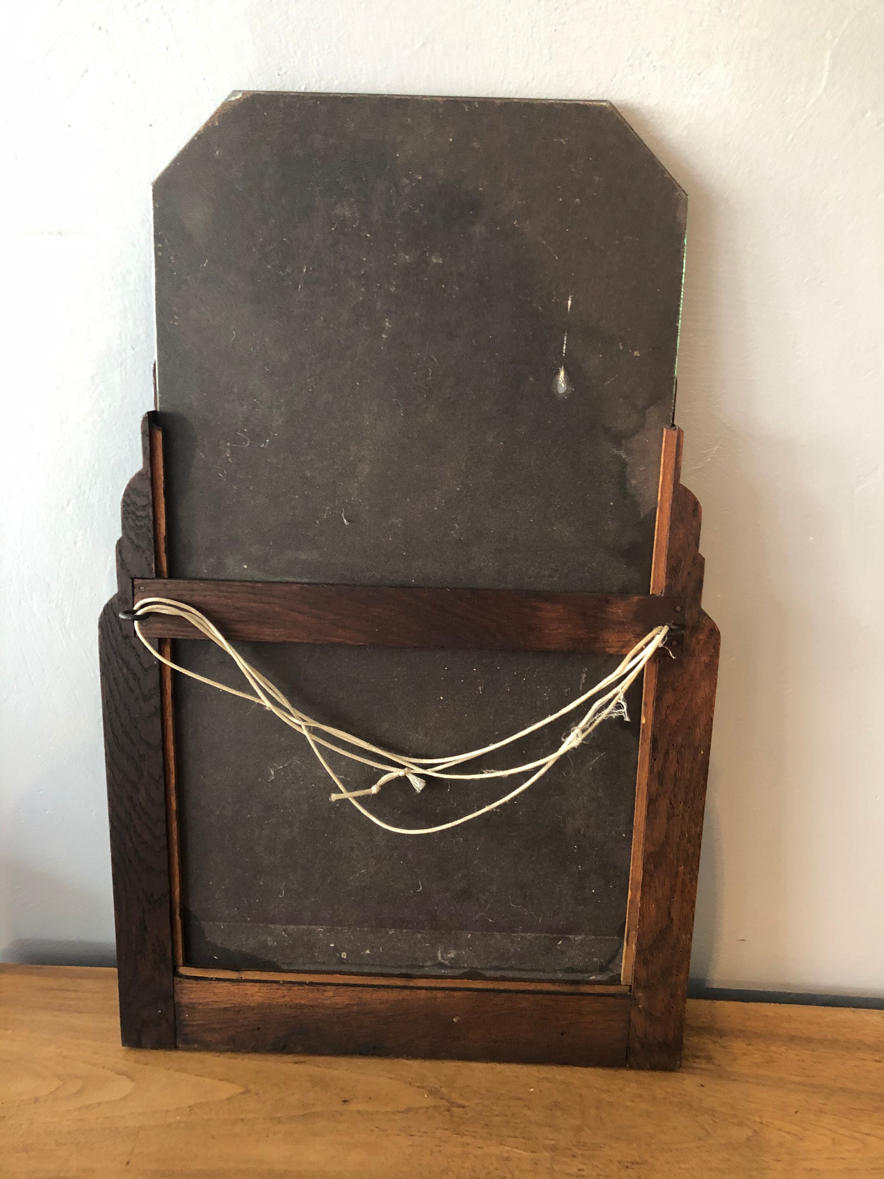 Art Deco mirror to be installed or suspended  42x67cm