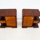 Art Deco bedside tables, Poland, 1940