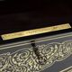 Napoleon III powder flask in blackened pear wood by Tahan - 1860-1880