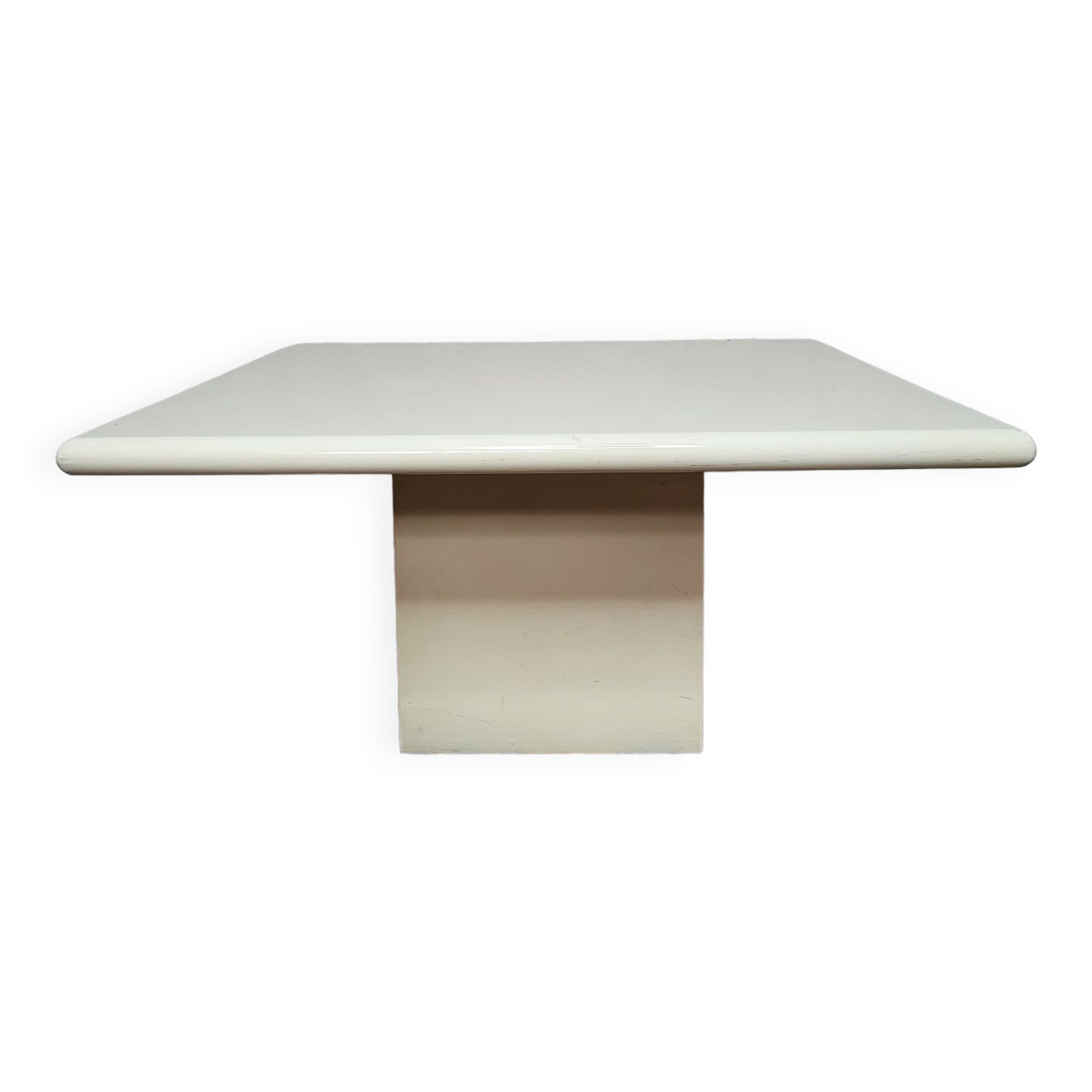 Lacquered wood coffee table