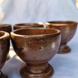 Lot de 5 coquetiers en grès
