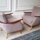 Set arc + 2 chairs 50s 60s Danish sofa good condition