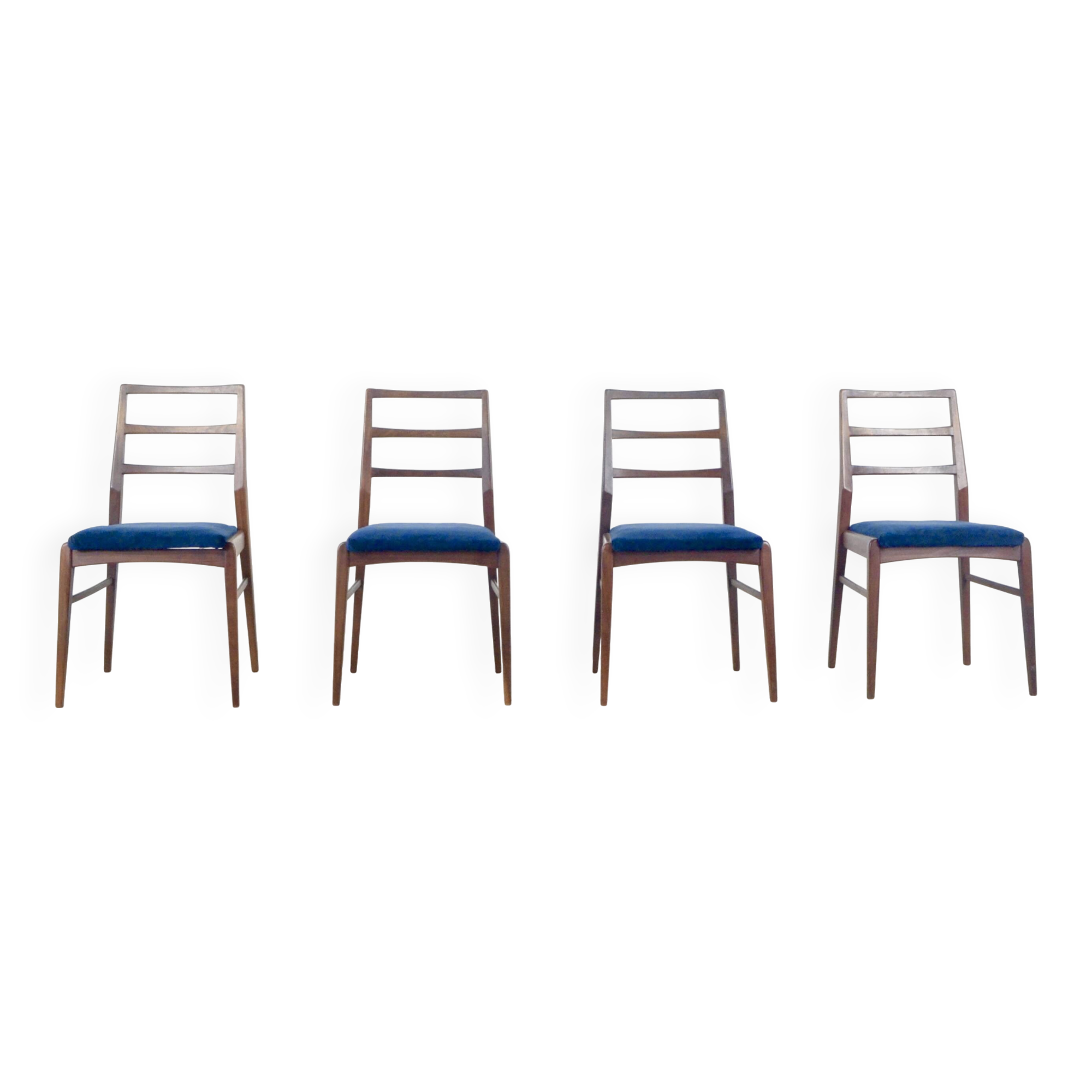 Ensemble de 4 chaises vintage Richard Hornby pour Heals Fyne Ladye en afromosia.