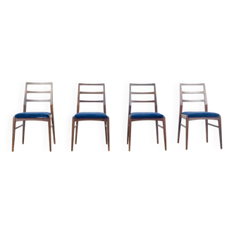 Set Of 4 Vintage Richard Hornby For Heals Fyne Ladye Afromosia Chairs