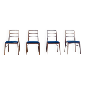 Ensemble de 4 chaises vintage Richard Hornby pour Heals Fyne Ladye en afromosia.