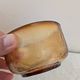 5 textured amber glass bowls – France, 1970s